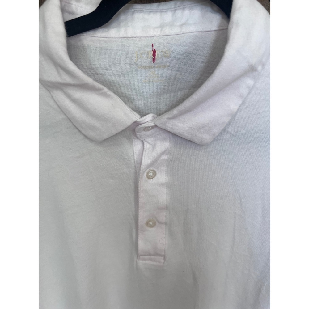 J. Crew Sueded Jersey Shell Pink Polo Shirt Men's XL Classic